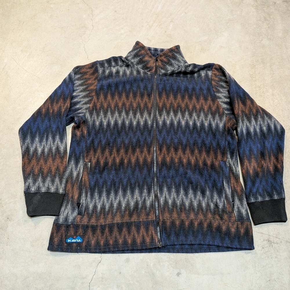 Kavu Women's XL Zigzag Fleece Full Zip